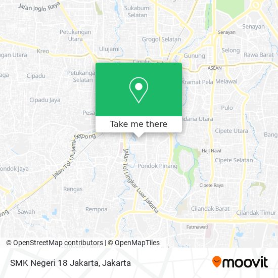 SMK Negeri 18 Jakarta map