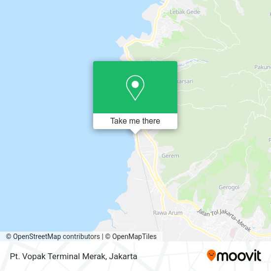 Pt. Vopak Terminal Merak map
