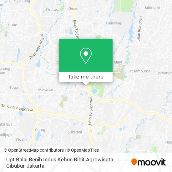 Upt Balai Benih Induk Kebun Bibit Agrowisata Cibubur map