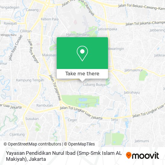 Yayasan Pendidikan Nurul Ibad (Smp-Smk Islam AL Makiyah) map