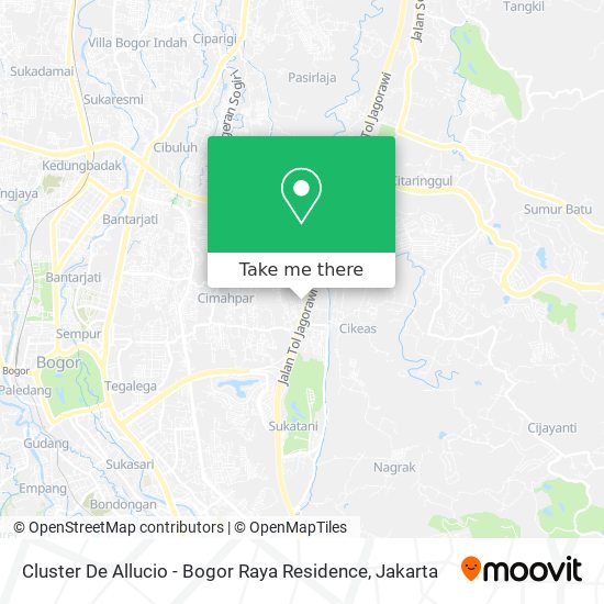 Cluster De Allucio - Bogor Raya Residence map