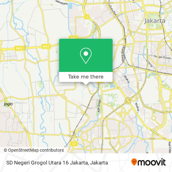 SD Negeri Grogol Utara 16 Jakarta map