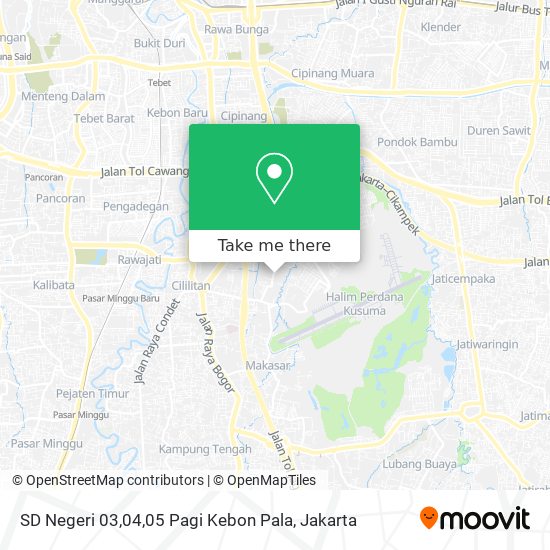 SD Negeri 03,04,05 Pagi Kebon Pala map