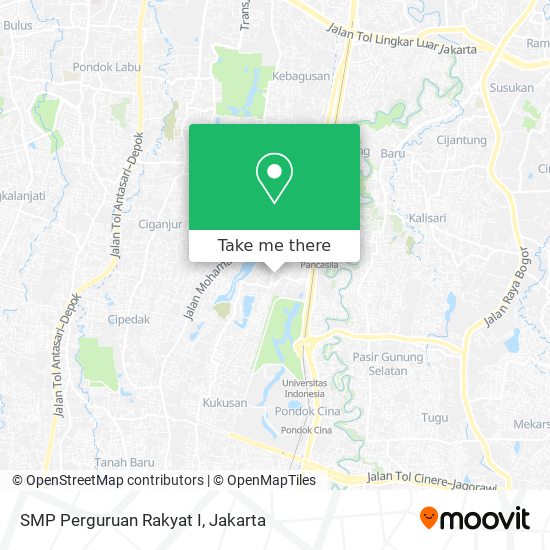 SMP Perguruan Rakyat I map