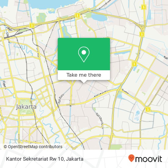 Kantor Sekretariat Rw 10 map