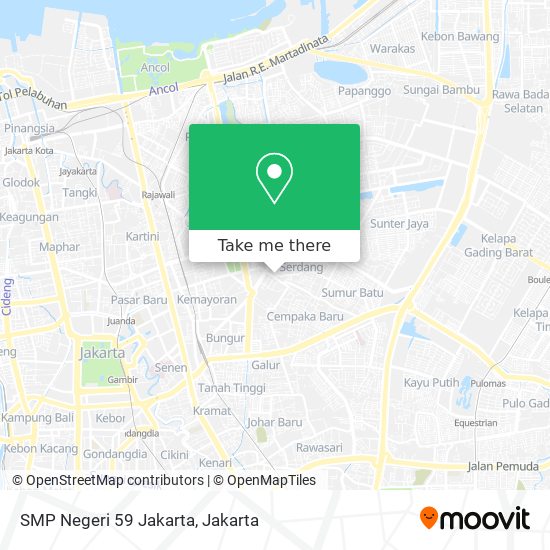 SMP Negeri 59 Jakarta map