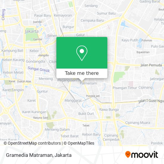 Gramedia Matraman map