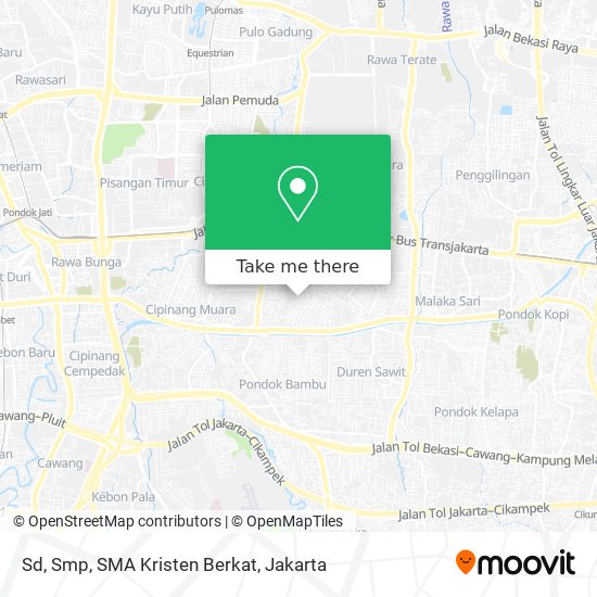 Sd, Smp, SMA Kristen Berkat map