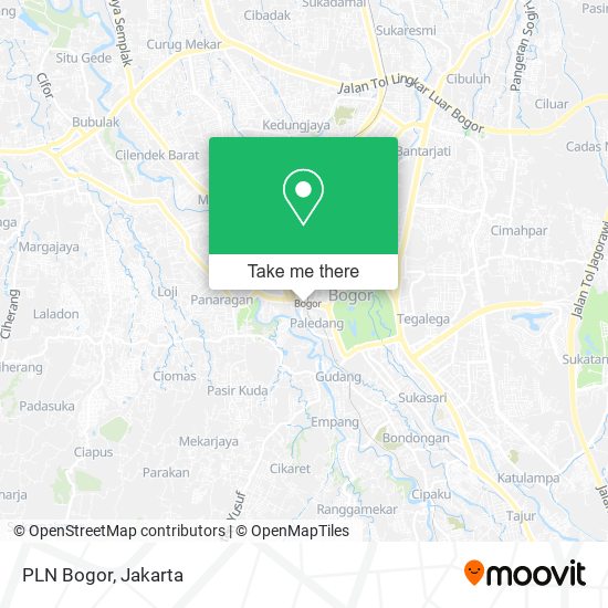 PLN Bogor map