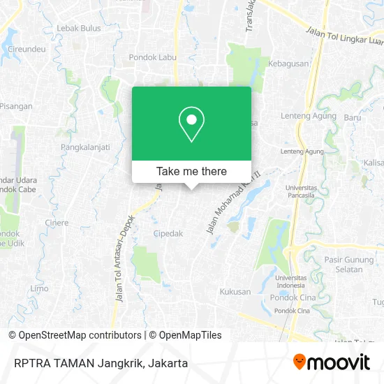 RPTRA TAMAN Jangkrik map