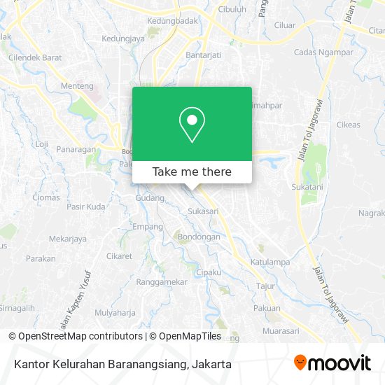 Kantor Kelurahan Baranangsiang map