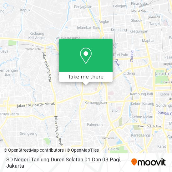 SD Negeri Tanjung Duren Selatan 01 Dan 03 Pagi map