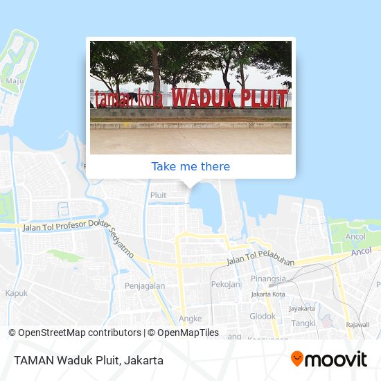 TAMAN Waduk Pluit map