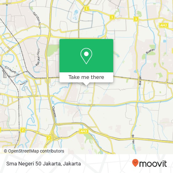 Sma Negeri 50 Jakarta map