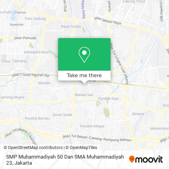SMP Muhammadiyah 50 Dan SMA Muhammadiyah 23 map
