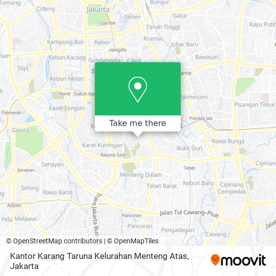 Kantor Karang Taruna Kelurahan Menteng Atas map