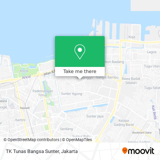 TK Tunas Bangsa Sunter map