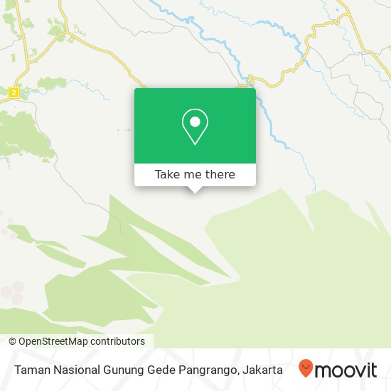 Taman Nasional Gunung Gede Pangrango map
