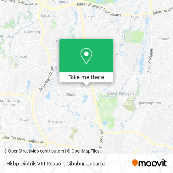 Hkbp Distrik VIII Ressort Cibubur map