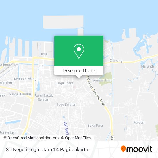 SD Negeri Tugu Utara 14 Pagi map