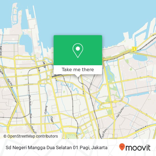 Sd Negeri Mangga Dua Selatan 01 Pagi map