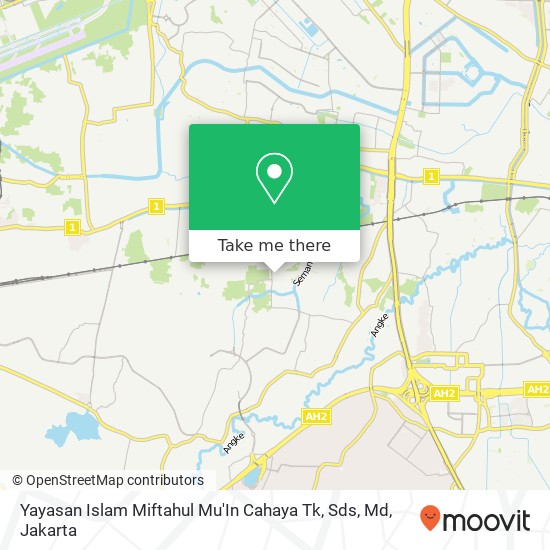 Yayasan Islam Miftahul Mu'In Cahaya Tk, Sds, Md map