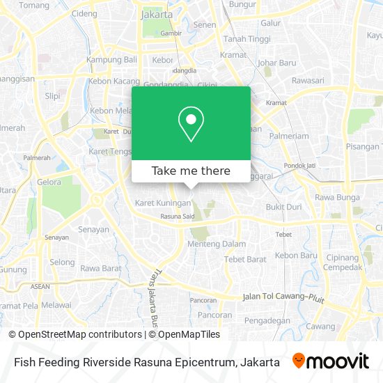 Fish Feeding Riverside Rasuna Epicentrum map