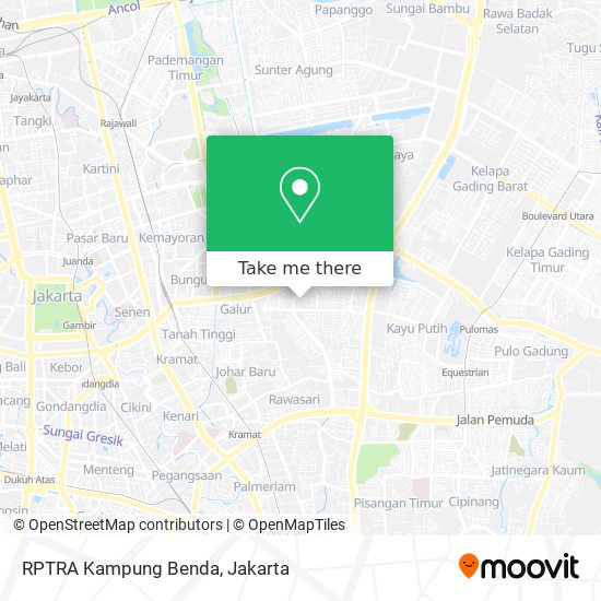 RPTRA Kampung Benda map