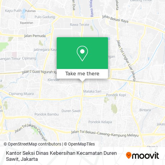 Kantor Seksi Dinas Kebersihan Kecamatan Duren Sawit map