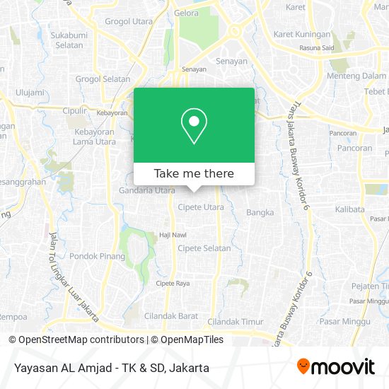 Yayasan AL Amjad - TK & SD map