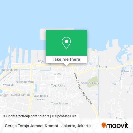 Gereja Toraja Jemaat Kramat - Jakarta map