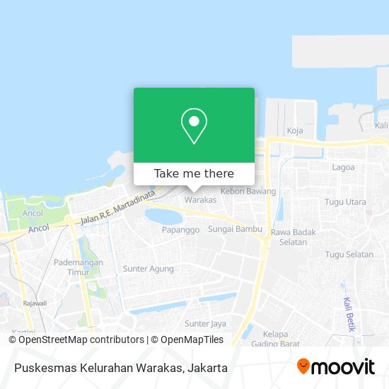Puskesmas Kelurahan Warakas map