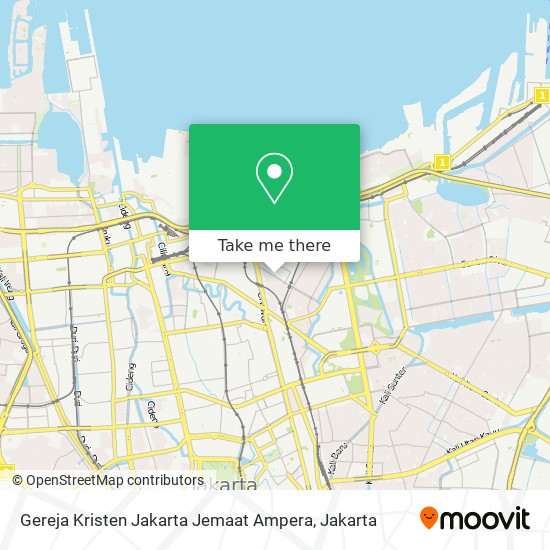 Gereja Kristen Jakarta Jemaat Ampera map