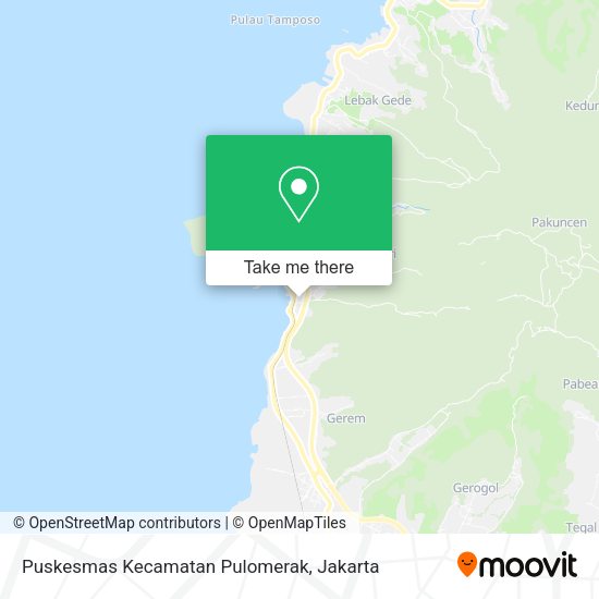 Puskesmas Kecamatan Pulomerak map