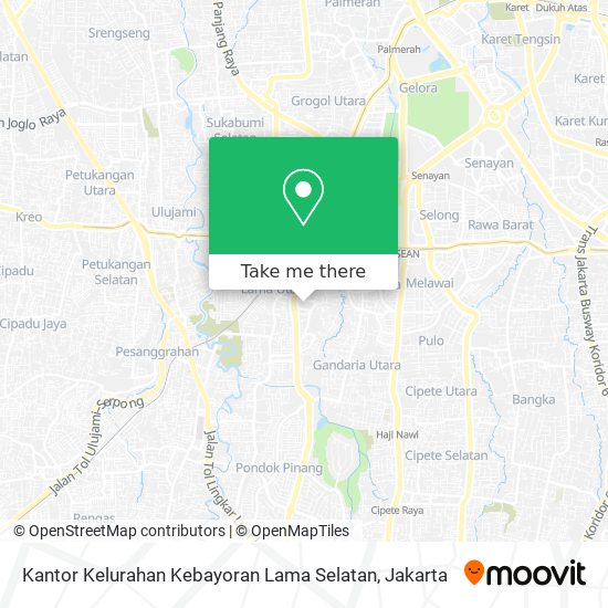 Kantor Kelurahan Kebayoran Lama Selatan map