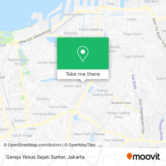 Gereja Yesus Sejati Sunter map