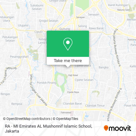 RA - MI Emirates AL Mushonnif Islamic School map