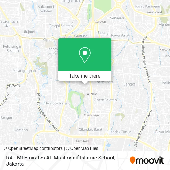 RA - MI Emirates AL Mushonnif Islamic School map