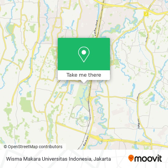 Wisma Makara Universitas Indonesia map