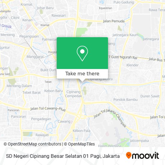 SD Negeri Cipinang Besar Selatan 01 Pagi map