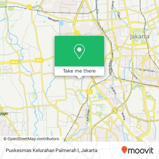 Puskesmas Kelurahan Palmerah I map