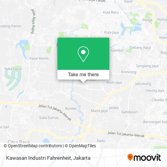 Kawasan Industri Fahrenheit map