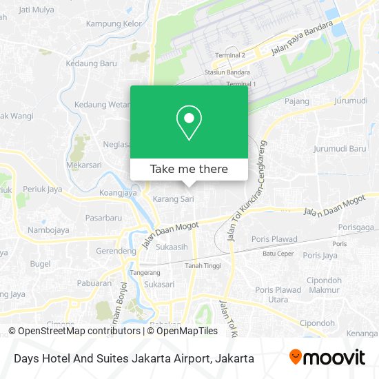 Days Hotel And Suites Jakarta Airport map