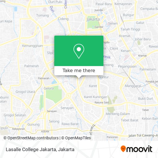 Lasalle College Jakarta map