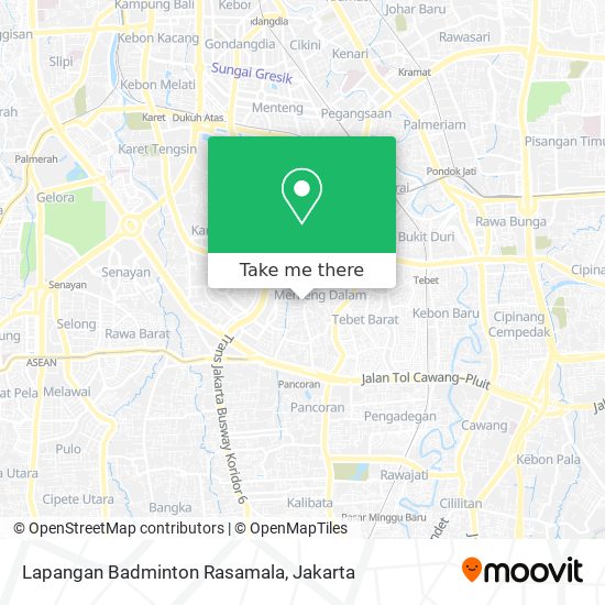 Lapangan Badminton Rasamala map