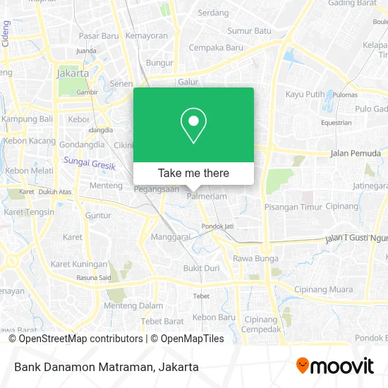 Bank Danamon Matraman map