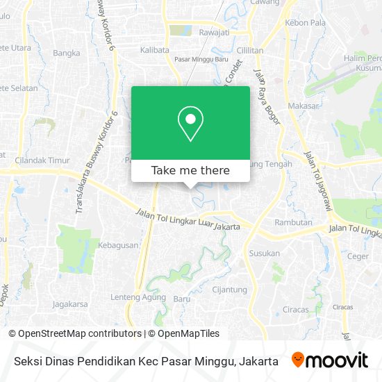 Seksi Dinas Pendidikan Kec Pasar Minggu map