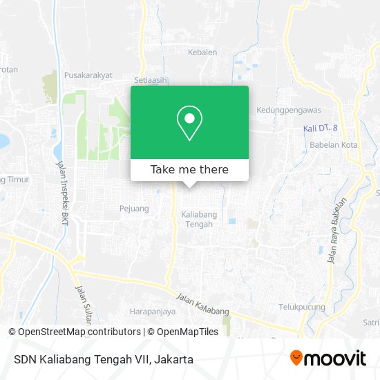 SDN Kaliabang Tengah VII map