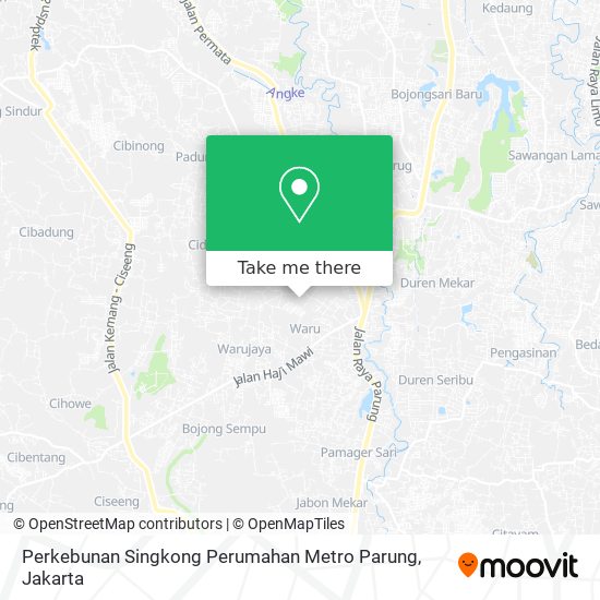 Perkebunan Singkong Perumahan Metro Parung map