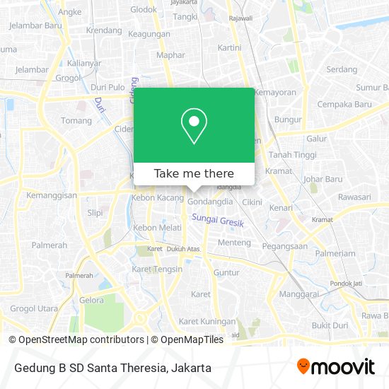 Gedung B SD Santa Theresia map